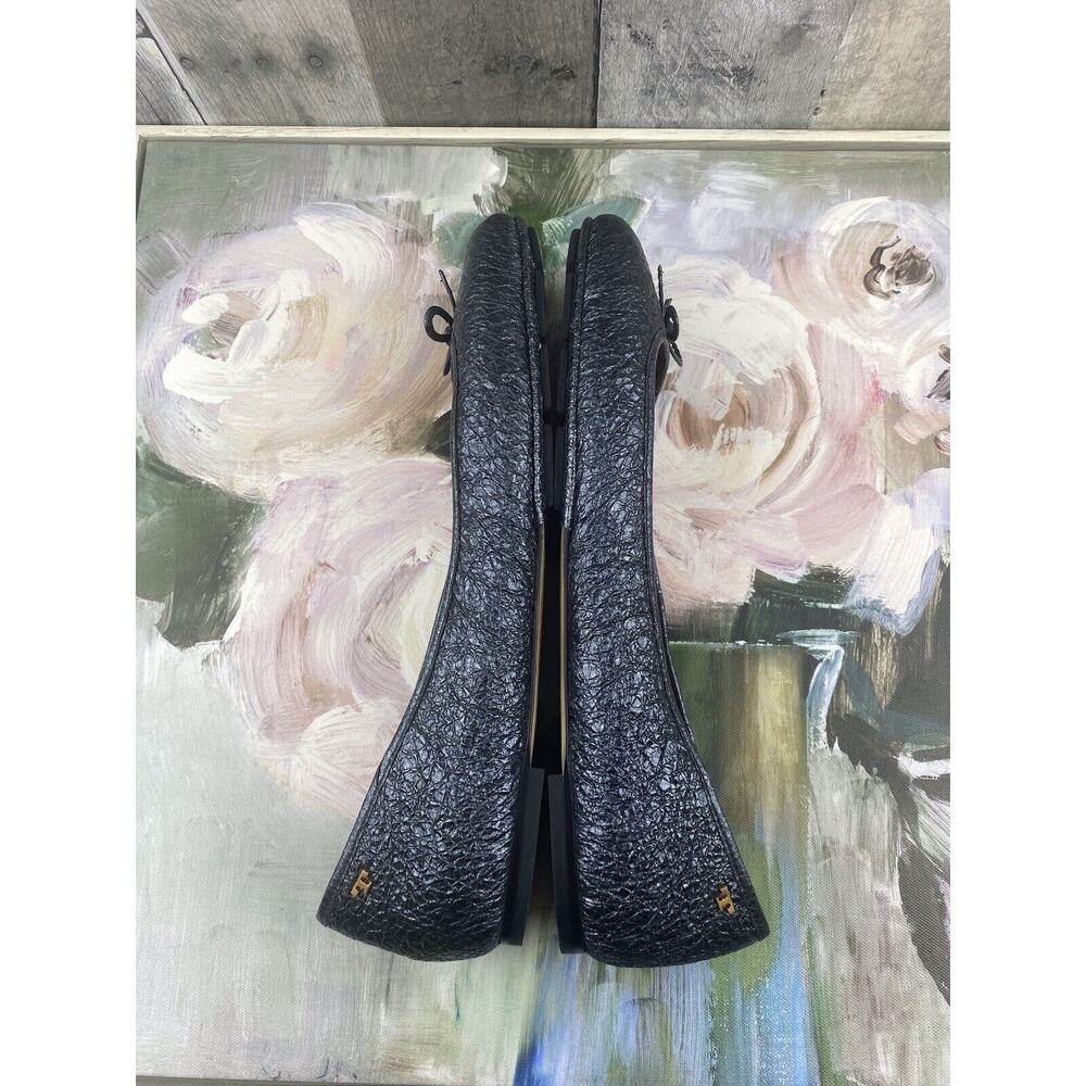 Tory Burch Laila Ballet Flat in Blue Metallic Size 11 - Picture 5 of 11